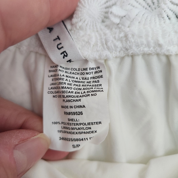 Trina Turk Bardot Floral Daisy Crochet Off Shoulder Midi Dress Women's S White - Picture 4 of 7